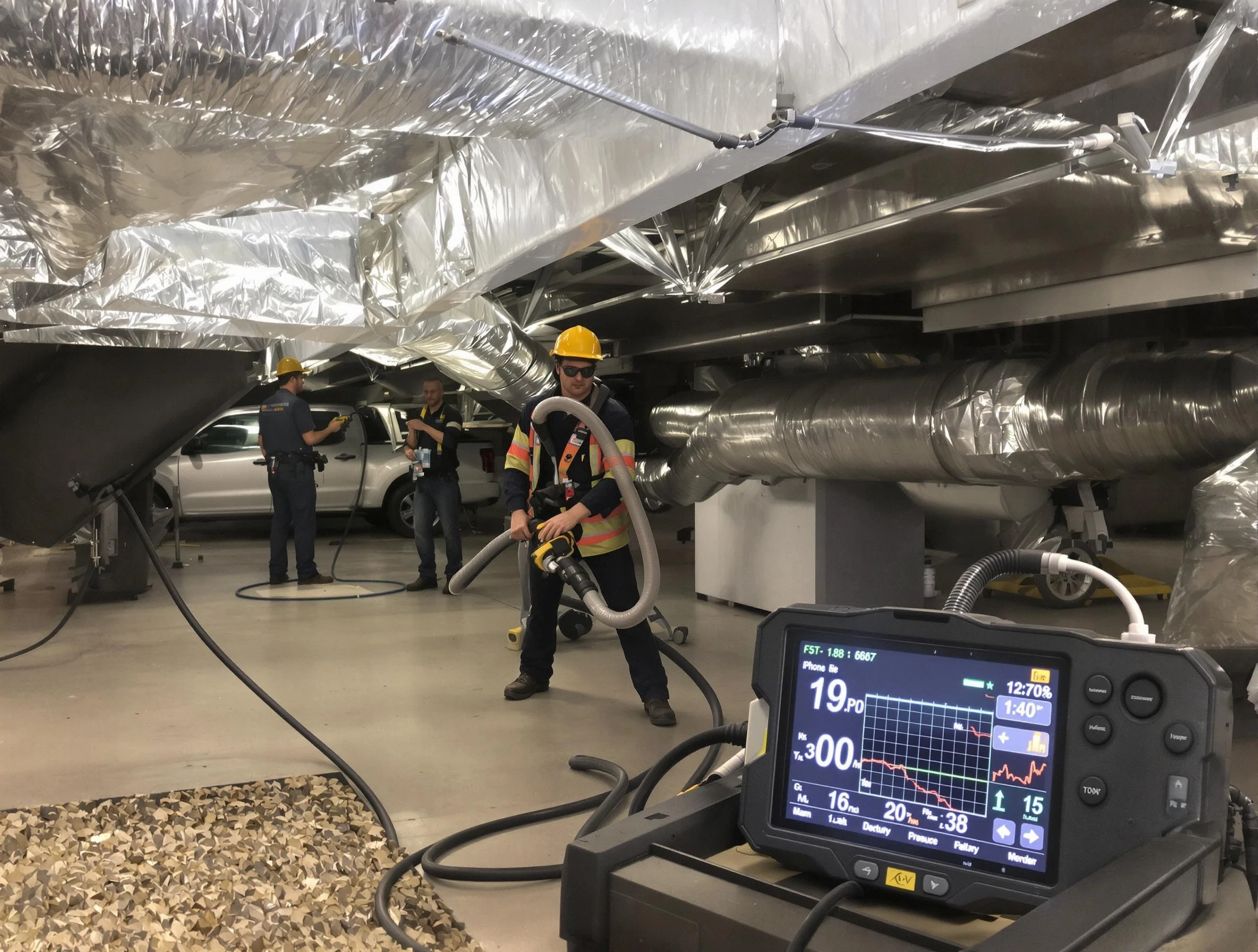 Professional negative pressure duct cleaning by Shaw Heights Air Duct Cleaning in Shaw Heights