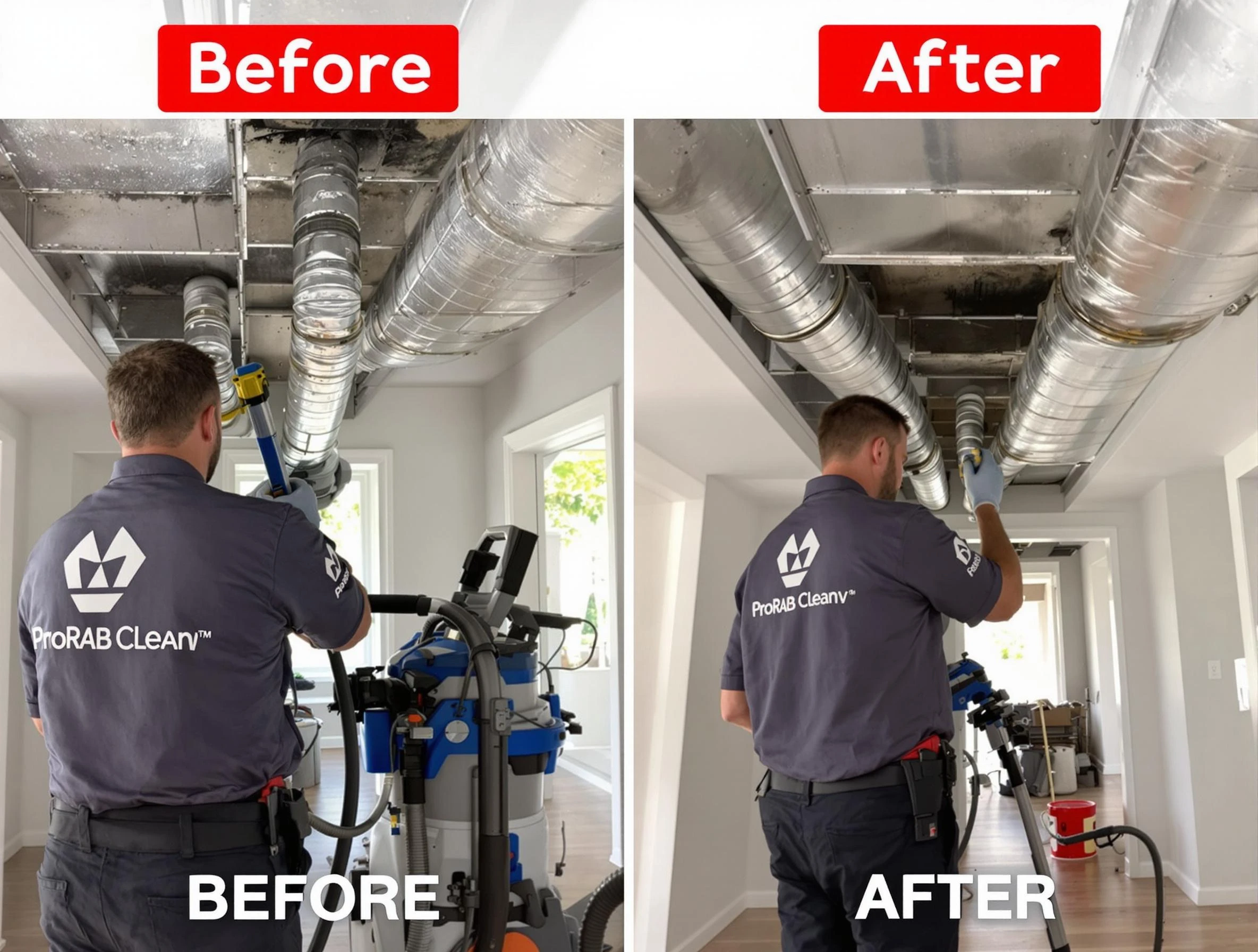Shaw Heights Air Duct Cleaning expert performing thorough residential duct cleaning in a Shaw Heights home